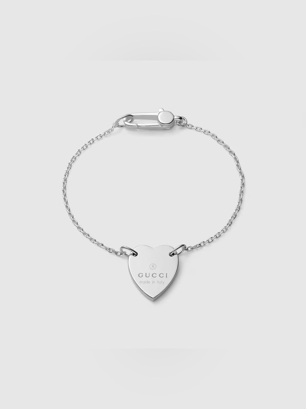 Gucci Trademark Bracelet With Heart Pendant